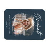 Modern photo script contemporary graduation magnet (Horizontal)