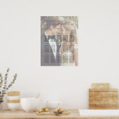 Modern photo seating plan up to 15 tables  poster (Küche)