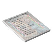 Modern Photo Shared Household Tasks Planner Notizblock (angewinkelt)