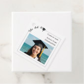 Modern photo She did it Graduation Party DIY Geschenkanhänger (Beispiel)