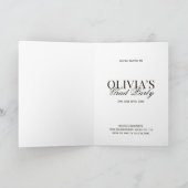 Modern Photo Typography Script Grad Party Folded Karte (Innenseite)