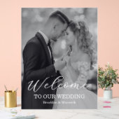 Modern Photo Wedding Acrylschild (Hochzeit)