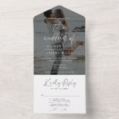 Modern Photo Wedding All in One Invitation All In One Einladung (Innen Boden)
