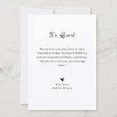 Modern photo wedding  ankündigung (Rückseite)