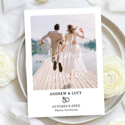 Modern photo wedding ankündigung