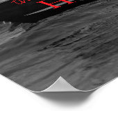 Modern Photo Wedding Guest Book Poster (Ecke)