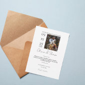 Modern Photo Wedding Invitation Einladung
