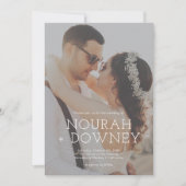 Modern Photo Wedding Invitation | Simple & Elegant (Vorderseite)