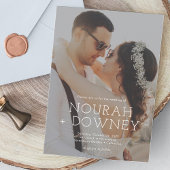 Modern Photo Wedding Invitation | Simple & Elegant