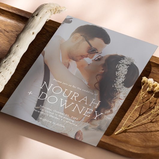 Modern Photo Wedding Invitation | Simple & Elegant