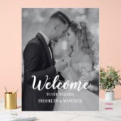 Modern Photo Welcome Wedding Acrylschild (Hochzeit)