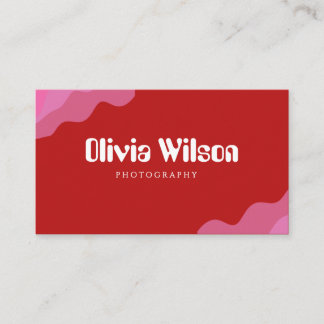 Modern Photography Business Card with QR Code | Pr Visitenkarte