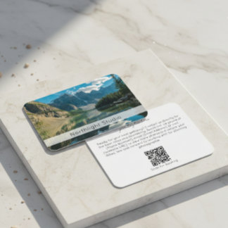 Modern Photography QR Code Camera Photographer Visitenkarte