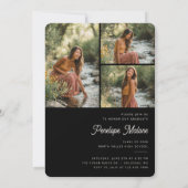 Modern Photopop DONE Graduation Party Einladung (Rückseite)