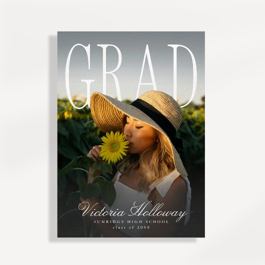 Modern PhotoPop Effect Graduation Party Invitation Einladung