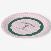 Modern Pickleball & Prosecco Bachelorette Weekend Pappteller (Schrägansicht)