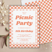 Modern Picnic Party Geburtstag Einladung