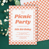 Modern Picnic Party Geburtstag Einladung