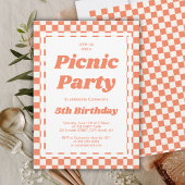 Modern Picnic Party Geburtstag Einladung