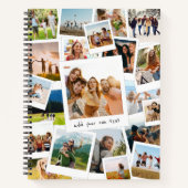Modern Picture Scrapbook FotoCollage Notizblock (Vorderseite)