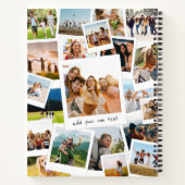 Modern Picture Scrapbook FotoCollage Notizblock (Rückseite)