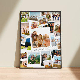 Modern Picture Scrapbook FotoCollage Poster