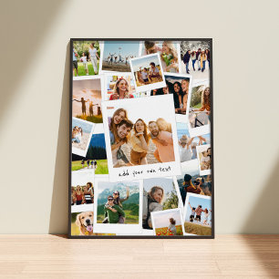 Modern Picture Scrapbook FotoCollage Poster