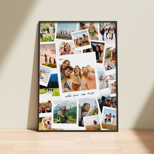 Modern Picture Scrapbook FotoCollage Poster