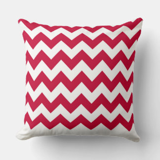 Modern Pillow Red Zig Zag Muster CH9 Kissen