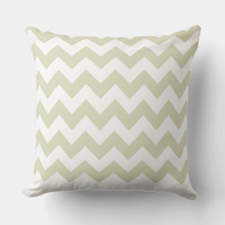 Modern Pillow Tan Zig Zag Muster CH9 Kissen