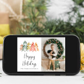 Modern Pine Tree Foto Wasserfarben Weihnachten