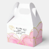 Modern Pink and Gold Mr. and Mrs. Geschenkschachtel (Vorderseite)