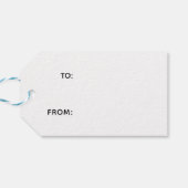 Modern Pink and Red Striped Christmas Geschenkanhänger (Rückseite Horizontal)