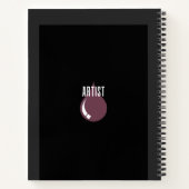 Modern Pink Artist Pessimist Optimist Sketchbook Notizblock (Rückseite)