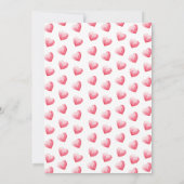 Modern Pink Big Heart Galentine's Day Brunch Einladung (Rückseite)