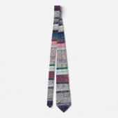 Modern Pink Blue Gold Glitzer Pinselstriche Farbe Krawatte (Rückseite)