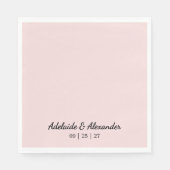 Modern Pink Blush Serviette (Vorderseite)