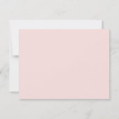 Modern Pink Blush Wedding RSVP Karte (Rückseite)
