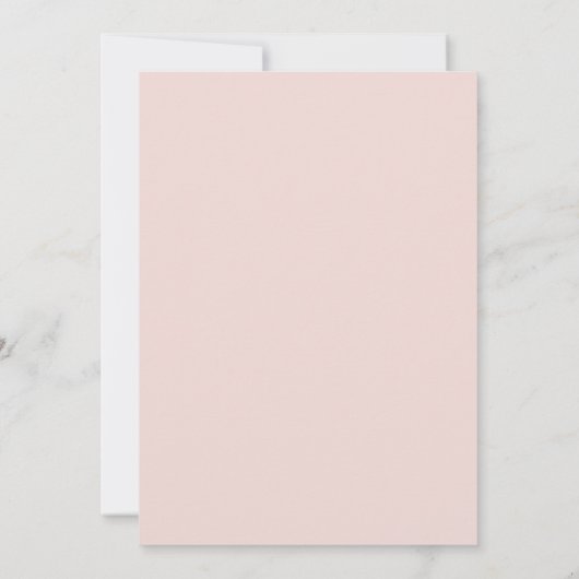 Modern Pink Blush wedding Save The Date (Rückseite)
