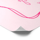 Modern Pink Bow Graduation Class of 2026 Photo  Poster (Ecke)