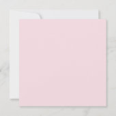 Modern Pink Bridal Shower Thank You Card Einladung (Rückseite)