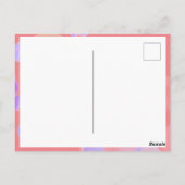 Modern Pink Bubbles Kids Foto Vielen Dank Postkarte (Rückseite)