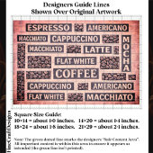 Modern Pink Coffee Cafe Typography FC9 Decoupage Seidenpapier