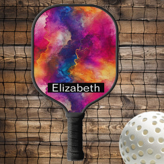 Modern Pink Color Fusion Personalized Pickleball Schläger