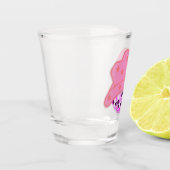 Modern Pink Cowgirl Cowboy Hat Disco Rodeo Schnapsglas (Links)