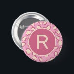 Modern Pink Cowgirl Monogram Personalisiert Button<br><div class="desc">Moderne rosa Cowgirl Girly Monogram Personalisierte Tasten zeichnen sich durch ein rosa Cowgirl-Muster aus. Personalisieren Sie diese,  indem Sie den Text im Textfeld bearbeiten oder ohne Text löschen. Erstellt von Evco Studio www.zazzle.com/store/evcostudio</div>