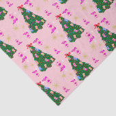 Modern Pink Cowgirl Western Boots Christmas Tree Seidenpapier (Ausschnitt)