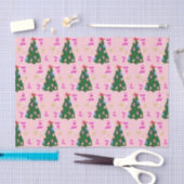 Modern Pink Cowgirl Western Boots Christmas Tree Seidenpapier (Handwerk)