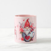Modern Pink Cup of Love Ingredients Name Tasse (Zentrum)