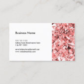 Modern Pink Diamond Textur Trendy Girly Visitenkarte (Rückseite)